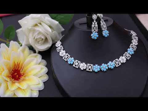 Eye catching Wholesale Indian made American Diamond Necklace set