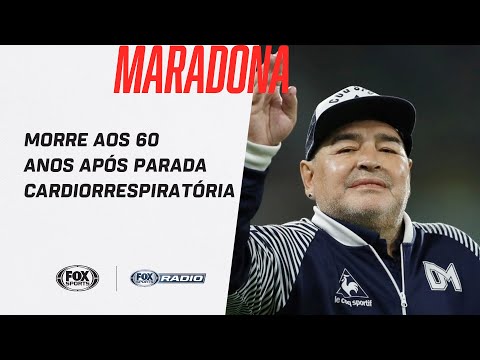 URGENTE: DIEGO MARADONA MORRE AOS 60 ANOS APÓS PARADA CARDIORRESPIRATÓRIA