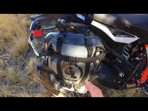 Giant Loop\'s 2017 KTM 1090 Adventure R Set Up: MotoTrekk Panniers + Adventure Proof Packing Systems