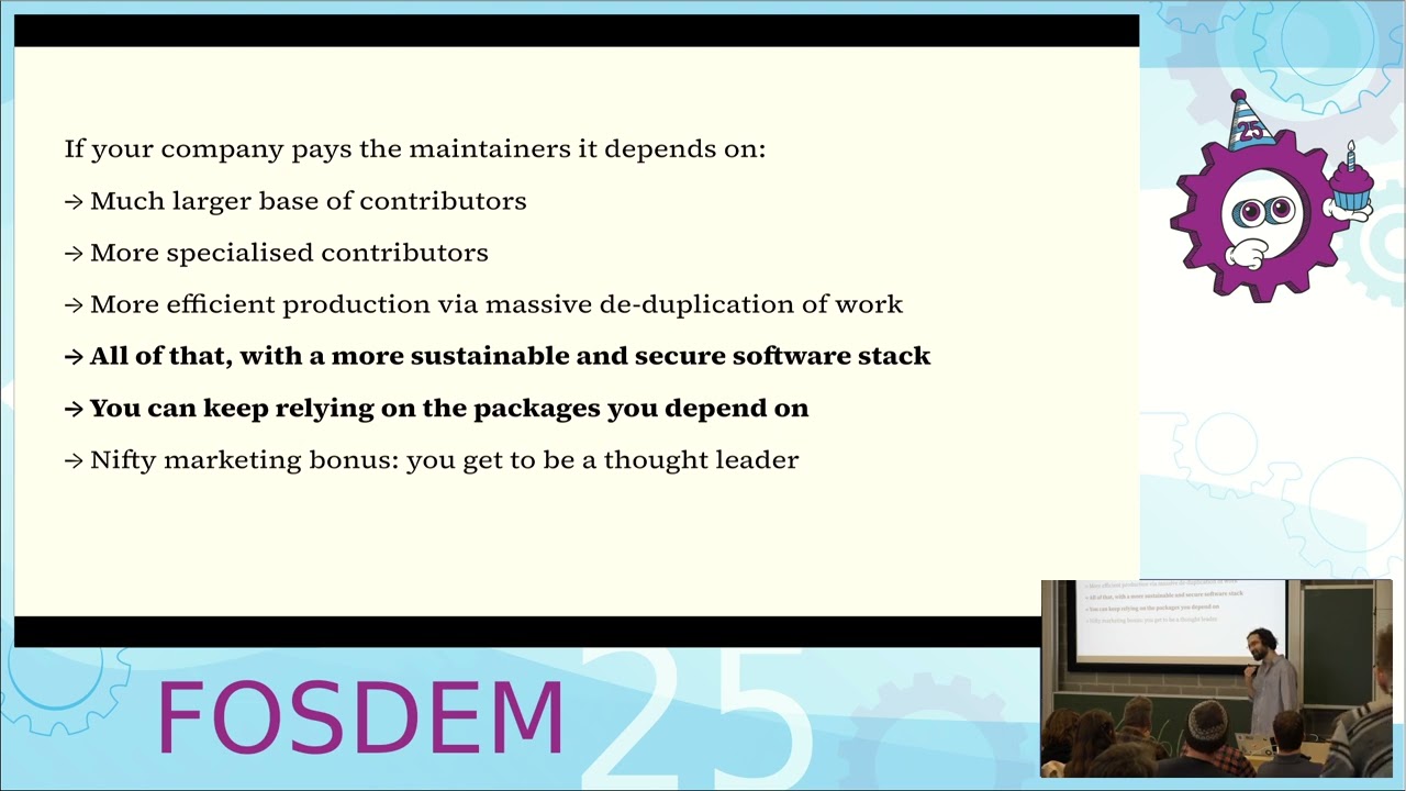 Why and How Companies Should Pay Open Source Maintainers · Vlad-Stefan Harbuz at FOSDEM 2026