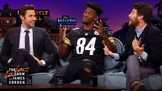 John Krasinski, Jimmy Butler &amp; Adam Pally Compare Basketball Skills