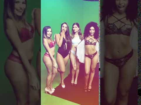 Byanca Guedes em mais uma trabalho de Modelo na Televisão aproveitou para fazer um Job mostrando toda sua Sensualidade da Beleza Negra em um Desfile de lingerie