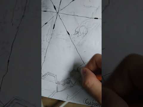 Starting my new artwork with cubism side #pokemonart @albepokemon @Pokemongo01