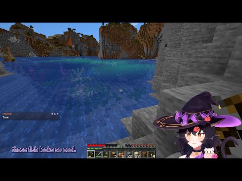 Witch's Minecraft Adventure 01: NEW BIOMES AND SAVANNA MOUNTAINS? STRUGGLING TO SURVIVE