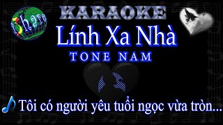 Lính Xa Nhà Karaoke (TONE NAM - Duy Khánh)