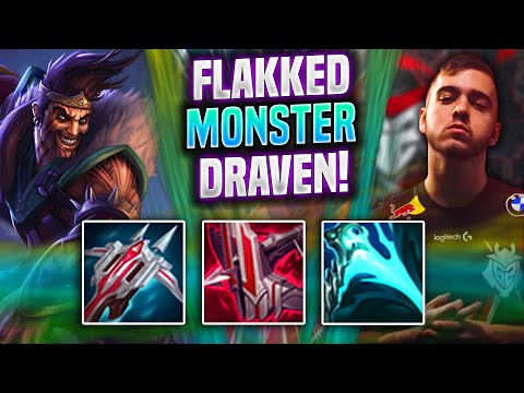 FLAKKED IS A MONSTER WITH DRAVEN! - G2 Flakked Plays Draven ADC vs Kai'sa! | Preseason 2022