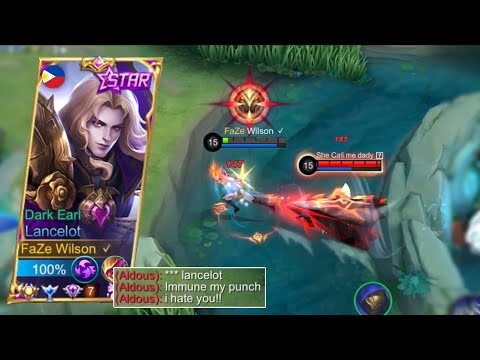 REASON WHY ALDOUS USERS HATE MY LANCELOT!! | AGGRESSIVE LANCELOT GAMEPLAY - MLBB
