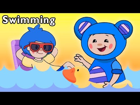 Pool Party with Friends | Swimming + More | Mother Goose Club Phonics Songs