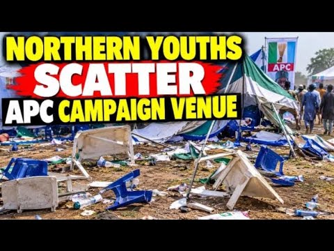 TINUBU IN BIG TROUBLE  AS NORTHERN YOUTHS SCATTER APC CAMPAIGN RALLY