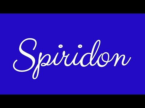 Learn how to Sign the Name Spiridon Stylishly in Cursive Writing