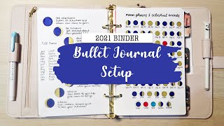 2021 Bullet Journal Setup! In a Binder!
