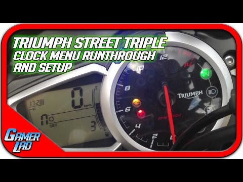 Triumph Street Triple R ABS || Clock / Dash Runthrough/Setup
