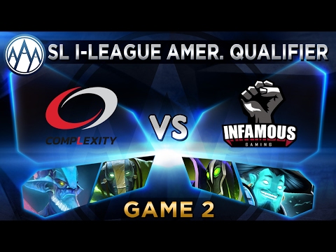 compLexity vs Infamous Game 2 - SL i-League Americas Qualifier - BO2 w/ @DakotaCox @CCnCDota2