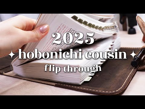 📚 2025 Full Hobonichi Cousin Flip Through