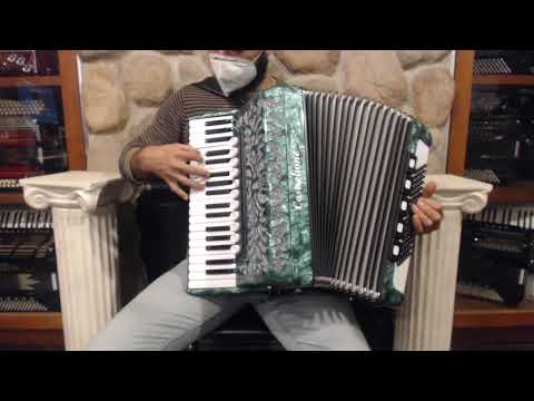 CAST3796GN - Green Castiglione Piano Accordion LMMM 37 96 $2499