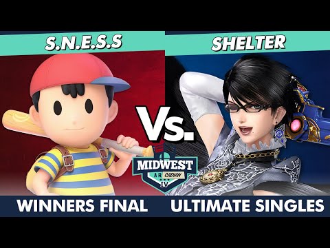 Midwest Arcadian IV Winners Final - S.N.E.S.s (Ness) Vs Shelter (Bayonetta) SSBU Ultimate Tournament