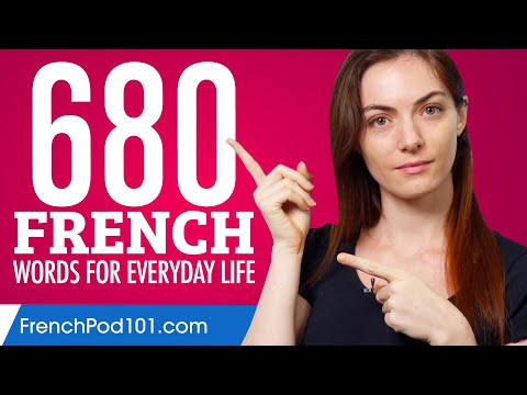 680 French Words for Everyday Life - Basic Vocabulary #34