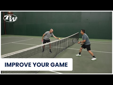 Improve your Tennis with our Weekly Drill: Short Court Touch (start with ball drop off the net)