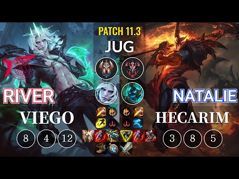 TLN River Viego vs Natalie Hecarim Jungle - KR Patch 11.3