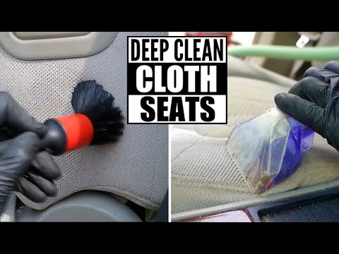 How To DEEP CLEAN Cloth Car Seats The Right Way And Remove Stains and Dirt Video