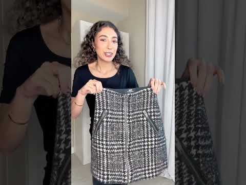 Let’s style a plaid mini skirt!