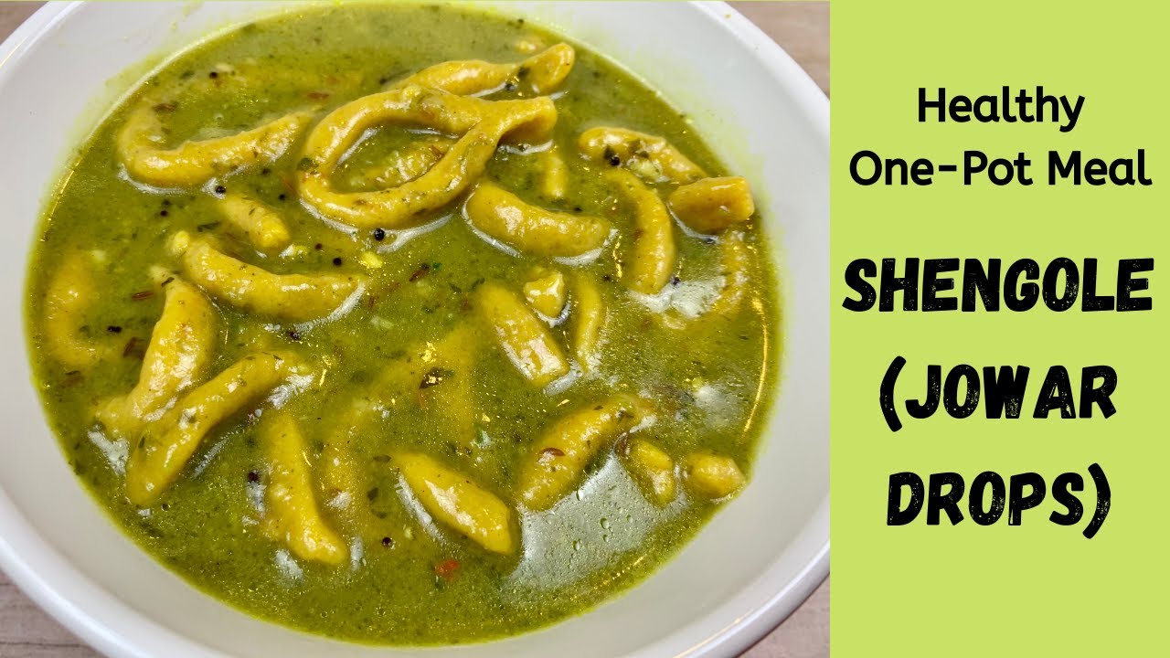 Jwariche Shengole | Jowar (Sorghum) Drops | Gluten Free One Pot Healthy Meal | Easy Shengole Recipe