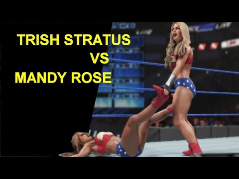WWE 2K19 Trish Stratus vs Mandy Rose - Wonder Woman Match