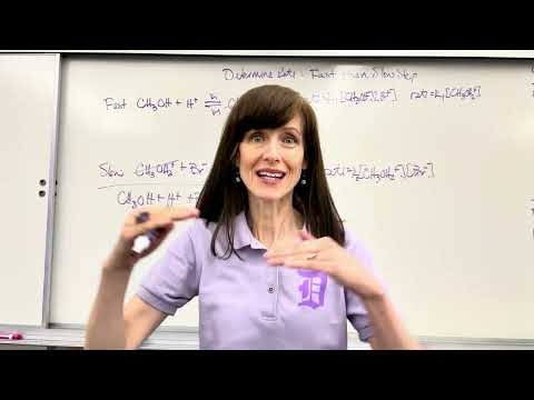 Determine Rate Law in 3 Minutes | Reaction Mechanisms | Fast then Slow | College Chemistry