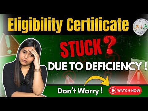 Eligibility Certificate Stuck?