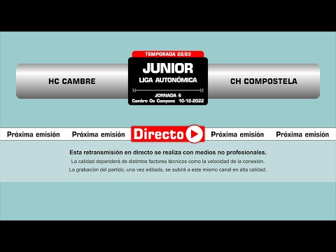 🎥​ HC Cambre - CH Compostela [Campeonato autonómico Junior | J6]