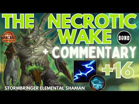 Necrotic Wake +16 w-Commentary - Stormbringer Elemental Shaman (EB+EOGS Build) M+ Guide - TWW 11.0.5