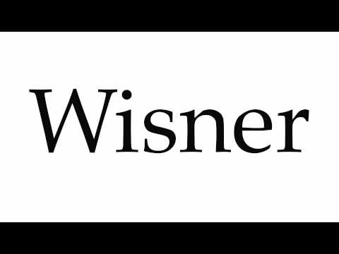 How to Pronounce Wisner