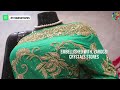 ARNG 3797 The Turquoise Green Premium Wedding Saree Rangoli Crystals Zardozi