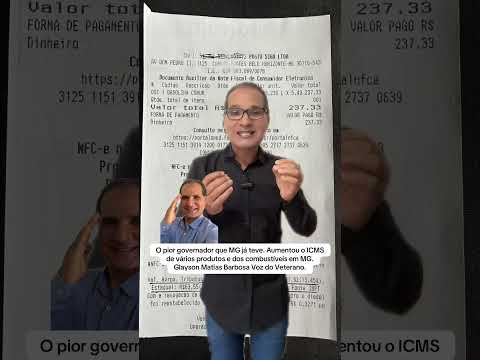 O pior governador que MG já teve. Aumentou o ICMS de vários produtos e dos combustíveis em MG.