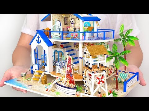 Casa de Praia Miniatura DYI de Frente para o Mar🏝