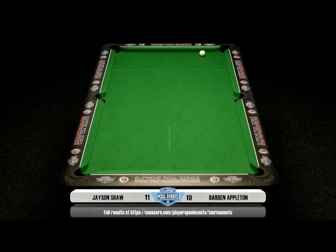 Darren Appleton vs Jayson Shaw Supreme Pool Series Table 16 - The Jason Owen Open