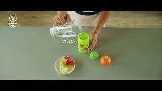 Kompletní víčko Zdravá lahev BIKE 2K - oranžové