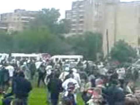 Legia "hooligans" in Vilnius