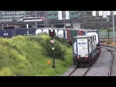 IE class 201 (220) + IWT Liner - Ossory Road, Dublin