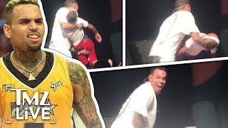 Chris Brown Catches Fainting Kid Onstage! | TMZ Live