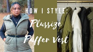 PLUS-SIZE WINTER OUTFIT IDEAS | HOW I STYLE: PLUS-SIZE PUFFER VESTS | IAPSTYLEVAULT