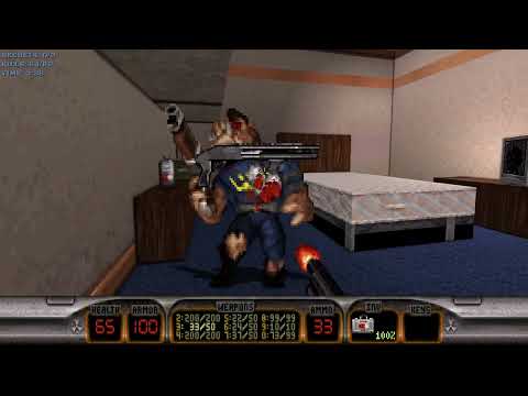 Duke Nukem 3D (20th Anniversary World Tour) - E3L8: Hotel Hell [All Secrets + Secret Exit]