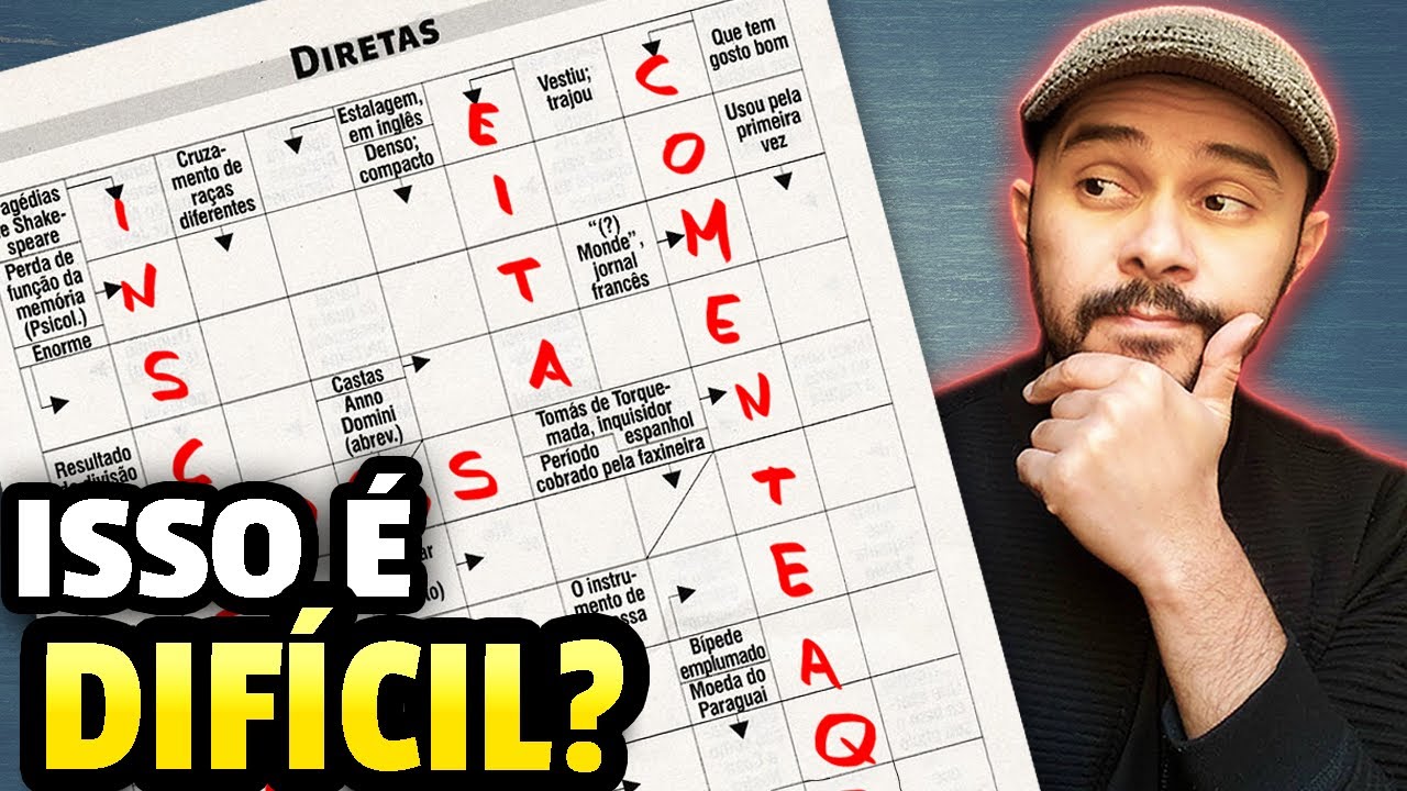 Palavras-cruzadas nível DIFÍCIL!