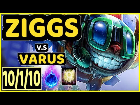 JESKLA (ZIGGS) vs VARUS - 10/1/10 KDA BOTTOM ADC GAMEPLAY - EUW Ranked GRANDMASTER
