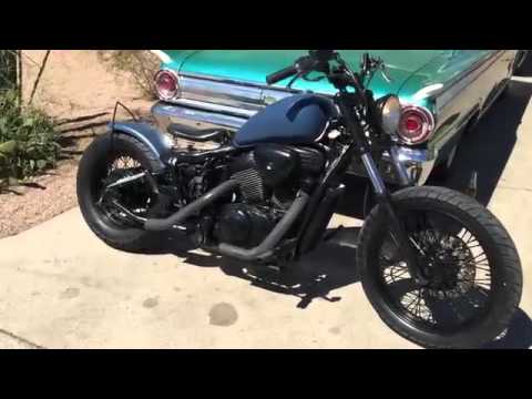 Honda Shadow Budget bobber build wabisabi customs moto cold start