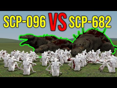 SCP-096 VS SCP-682! (gmod scp)