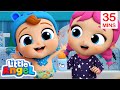 Rock-a-bye-Baby, Go to Sleep Baby John! + EXTRA Bed Time Songs | Little Angel Kids Nursery Rhymes