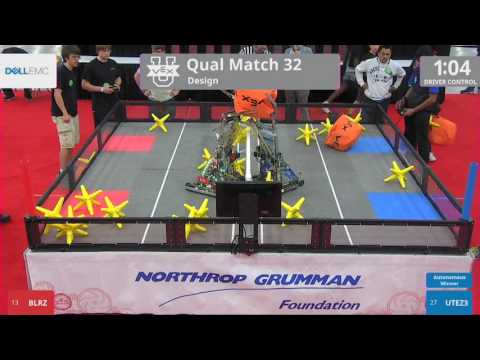 2017 VEXU Design Q32 - BLRZ vs UTEZ3 - 33 to 16