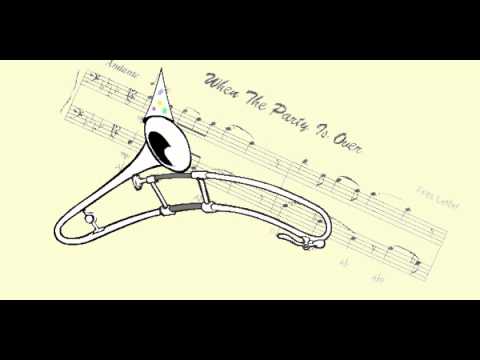 Trombone solo play along When The Party Is Over by Frits Leffef.