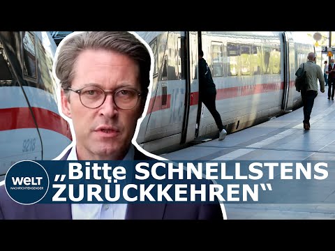 ANDREAS SCHEUER: Bahnverkehr im Chaos – Verkehrsminister bittet um Rückkehr zum Verhandlungstisch